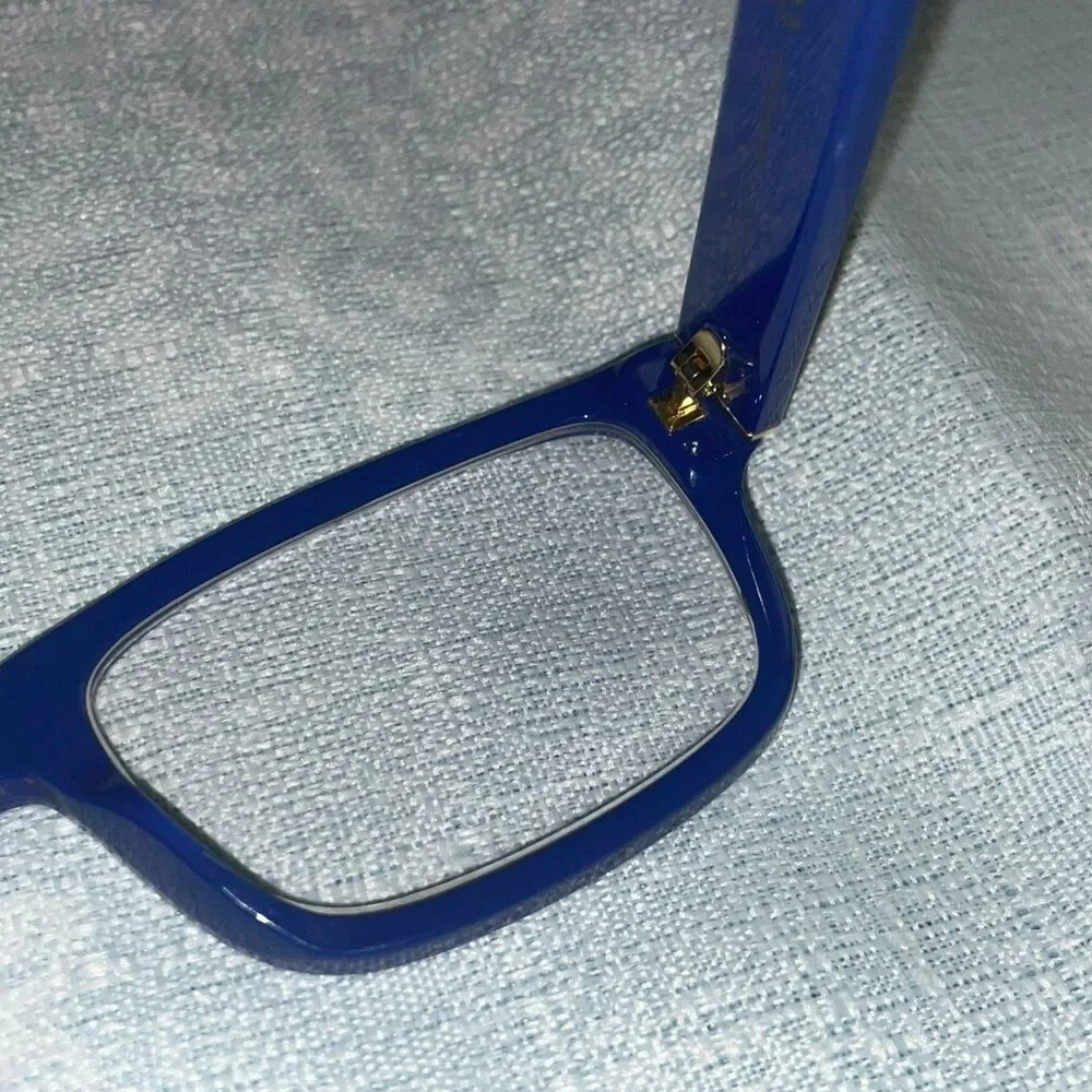 GUCCI GG1141O 002 Blue  Gold Trim 56mm Eyeglass Frames  /Sunglass Frames Only